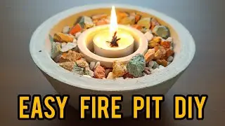 Fire Pit with Zero Budget!#EasyDIY #FirePit for Backyard & #HomeDecor🏷 #ZeroBudget #DIY #FirePitDIY 