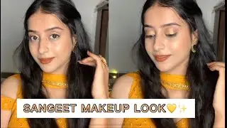 Sangeet makeup look using Real techniques makeup brush set 💛| Real techniques makeup brushes review