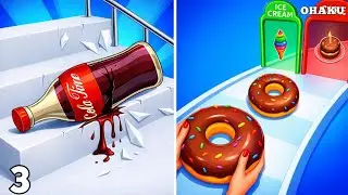 🥐🎢 Fragile Roll 3D X Bakery Stack &ndash; Careful Roll & Sweet Stack! 😱🔥
