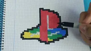 Como Dibujar el LOGO de PLAYSTATION | Pixel Art