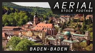 Baden-Baden ● Germany 🇩🇪 | 4K Aerial Drone Stock Footage