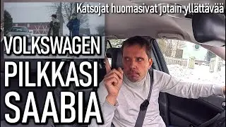 Volkswagen pilkkasi Saabia &ndash; Katsojat huomasivat jotain yll&auml;tt&auml;v&auml;&auml;