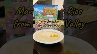 Mango Sticky Rice from Stardew Valley 🍚🥭 #cooking #videogames #food #stardewvalley #stardew