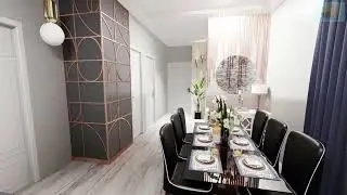 3bhk Interior Design Zirakpur 3d Visualization  Walkthrough by Norma Design Studio
