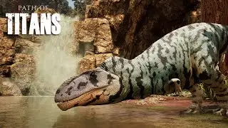 SOBREVIVENDO DE TIRANOTITAN NA REDWOOD - Ou n&atilde;o!! - Path of Titans