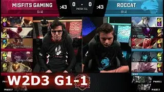 Misfits vs ROCCAT | Game 1 S7 EU LCS Summer 2017 Week 2 Day 3 | MSF vs ROC G1 W2D3