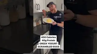High protein scrambled eggs! #diet #protein #recipe #fatloss
