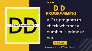 C++ programming to check a number whether it is a prime number or not.