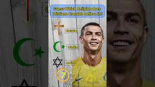 Guess Which Religion does Cristiano Ronaldo believe in? #shortvideo