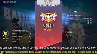 [LIVE] Leo rank Free Fire Ng&agrave;y 11/1. Chinh phục cột mốc 5.000 SUBSCRIBERS! 🚀
