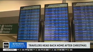 Travelers head back home after Christmas