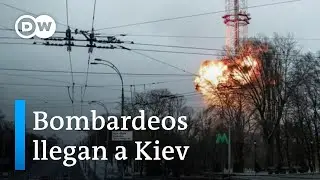 Rusia bombardea la torre de televisión de Kiev