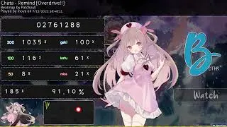 Chata - Remind [Overdrive!!] DTHR 91.10% 21x clear