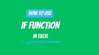 10.4 IF function in Excel