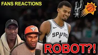 NBA fans reaction to Spurs beating the Suns 😱