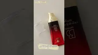 oval-shaped cosmetic tube with an airless serum pump for sunscreen foundation