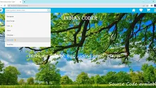 How to make a working search bar, using HTML CSS & JavaScript with source code