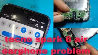 tecno spark 6 air earphone problem tecno spark go headphone problem