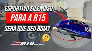 RONCO ESPORTIVO E SILÊNCIOSO AO MESMO TEMPO?  LANÇAMENTO ESPORTIVO SILÊNCIOSO PARA A R15! ESCAPE MTG