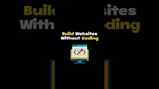 BUILD WEBSITE WITHOUT CODING || #shorts