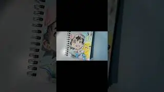Drawing Ash & Pikachu in 50 Seconds! ⚡️#pokemon #drawingshorts #animeart #speeddrawing #pikachu #art