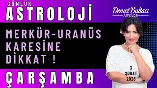 4 Şubat Çarşamba Burçlar🔮 Dikkat! Merkür Uranüs Karesi. Gerilmeyelim! 👉 Hangi Burçlar? #astroloji