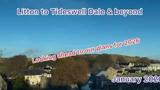 Beautiful Derbyshire Peak District in wintertime with a drive through Litton and Tideswell Dale
