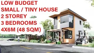 4x6m Simple Low Cost House Design Idea Two Story 3 Bedrooms