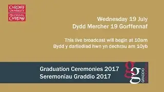 Выпускная церемония Кардиффского университета 19 июля 2017 г.