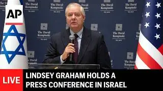 LIVE: Senator Lindsey Graham holds a press conference in Israel