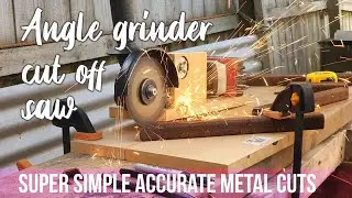 How I turned my angle grinder into a super simple cut off saw