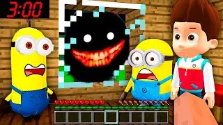 We Found 100 NEXTBOTS at 3:00 AM SURVIVAL in minecraft minions vs Paw Patrol - Gameplay Animation