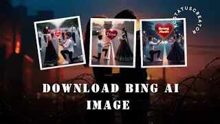 How to create 3D AI Social media Images | @KcstatusCreator-  | bing image creator tutorial |