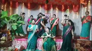 नाकोडा पार्क सोसायटी नाचणे रोड रत्नागिरी सत्यनारायण पुजेचे निमित्ताने माऊली माऊली नृत्य 