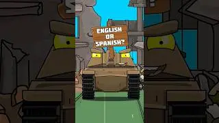 ENGLISH OR SPANISH?@TejveerCoolEntier2. #animation #мультик #homeanimations #cartoon #tank #4k.