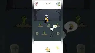 Thief Puzzle - L36 to 37 - (Weegoon) - Funny Stickman Brain Puzzle Game - #Shorts