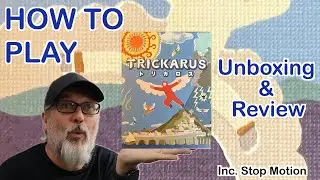 How to Play Trickarus - an awesome Trick-Taking Game with a twist | Stop Motion Unboxing & Review