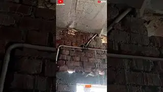 wall cutting me wiring pipe fitting kaise kare,How to do wiring pipe fitting in wall cutting #shorts