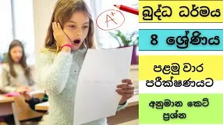 8 ශ්&zwj;රේණිය  බුද්ධාගම -  grade 8 Buddhism 1st  term test paper |පළමු  වාර විභාගය