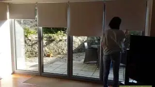 Cordless Spring Loaded Roller Blinds