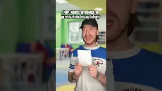 Kubuś wypełnia w przedszkolu los na LOTERIE 🤑