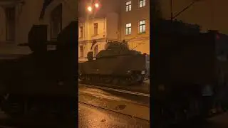 NATO tanks arrived to Estonia, Tallinn 2024. #nato #ukraine #tank #estonia