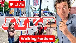 Walking a beautiful downtown Portland suburb LIVE (Gladstone, Oregon)