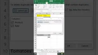remove duplicate #excel #shorts