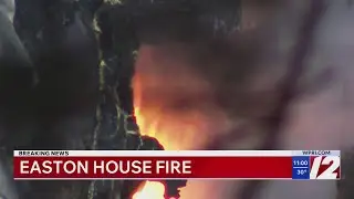 Fire breaks out in Easton home