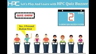 HPC 8 USER QUIZ BUZZER SYSTEM WITH 1.5 INCH DISPLAY MODEL: HPC202