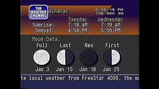 WeatherStar 4000 - 12/30/2025 9:58pm