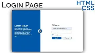 How to make Login Page using html css | html css projects for  beginners.
