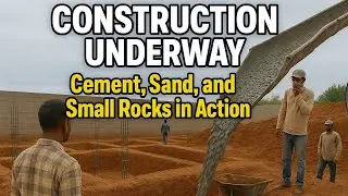 CONSTRUCTION UNDERWAY | Cement, Sand, and Small Rocks in Action 