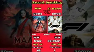 Maa Vs F1 Box Office Collection | Maa 24th day collection #shorts #maa #f1 #kajol